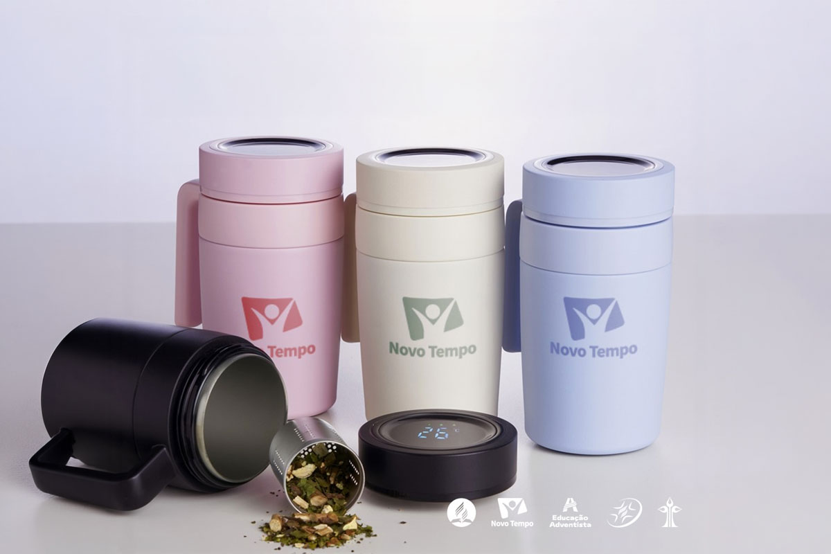 Canecas e brindes personalizados para Novo Tempo
